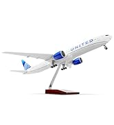 Amazon.com: QIYUMOKE 1/150 Boeing 777-300ER United 18.5 inchs